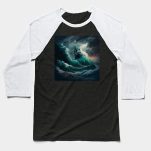 Fury of the Sea, A Pirate's Curse Baseball T-Shirt